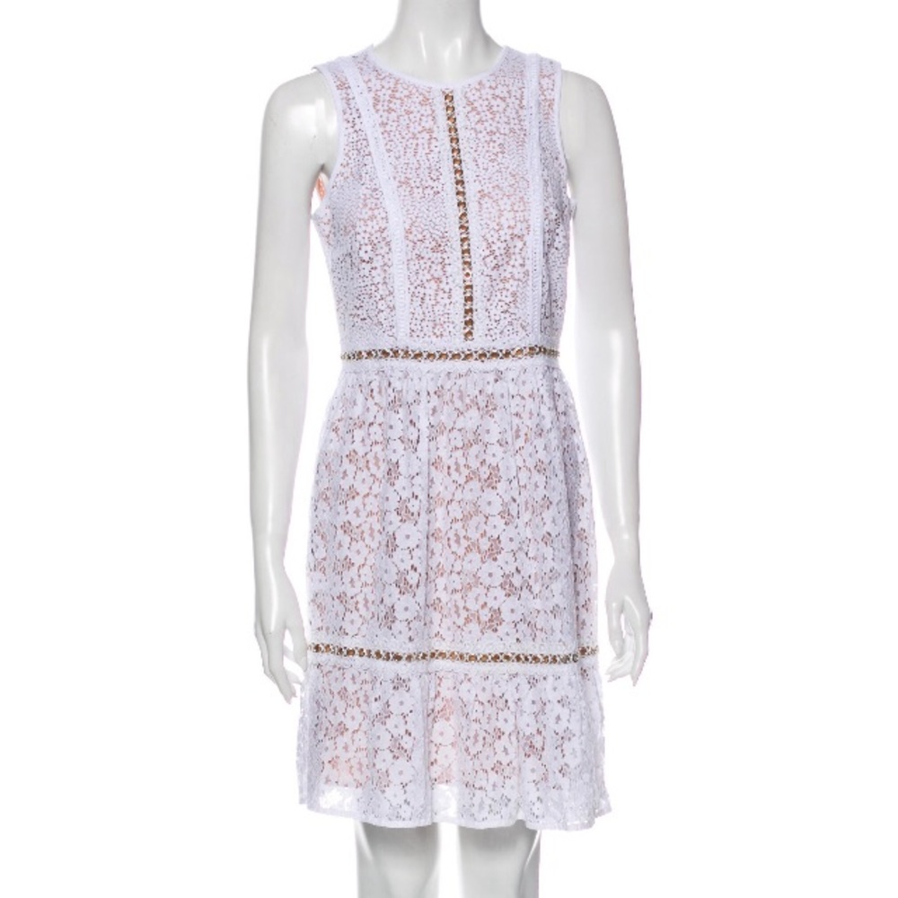 MK White Lace Dress - XS